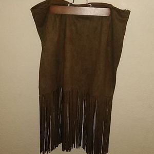 HVOC  Skirt with fringe (New